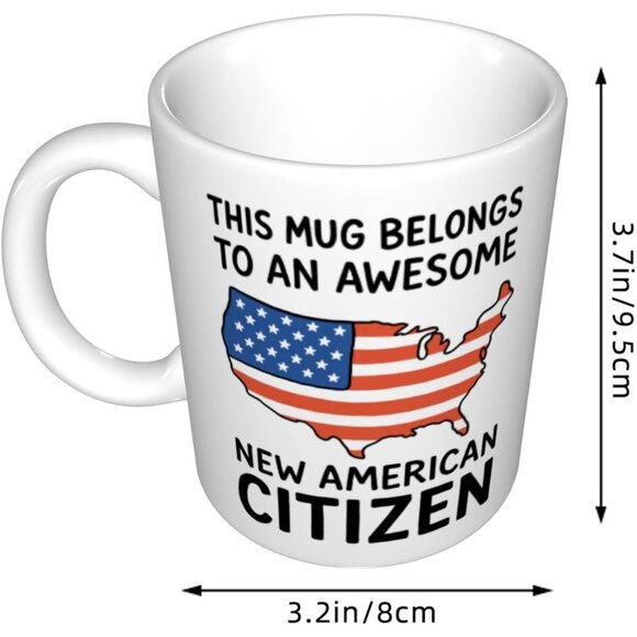 Funny New American Citizen Coffee Mug - This Mug Belongs To An Awesome - Picture 3 of 6